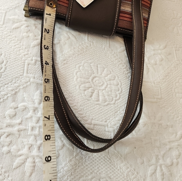 Antigua Multi Color Striped Leather Women's  Shoulder Bag  NWT - Picture 4 of 7